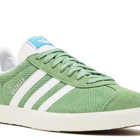 Adidas Originals Gazelle Green & White Low-Top Suede Trainers s M6.5/ W7.5 NWOB - Picture 13 of 15